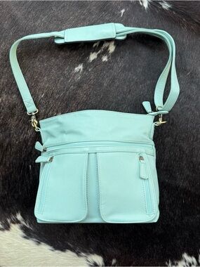 Jo Totes Mint Crossbody Shoulder Camera Bag - like new!